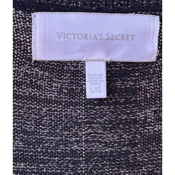 Victoria’s Secret Button Front Cardigan Cashmere Blend Sweater Long Women Large - Picture 4 of 16